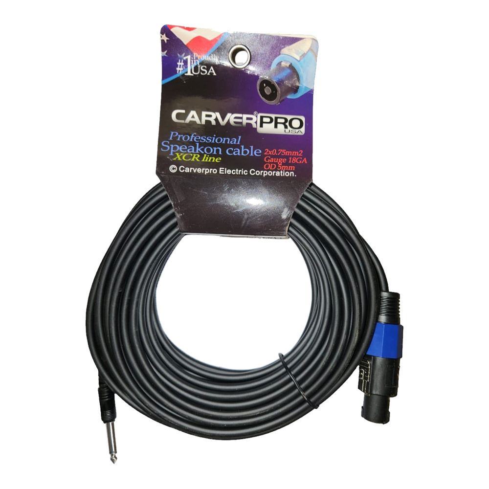 CABLE MACHO SPK A PLUG 6.3/20MT XCR-20MT CARVERPRO