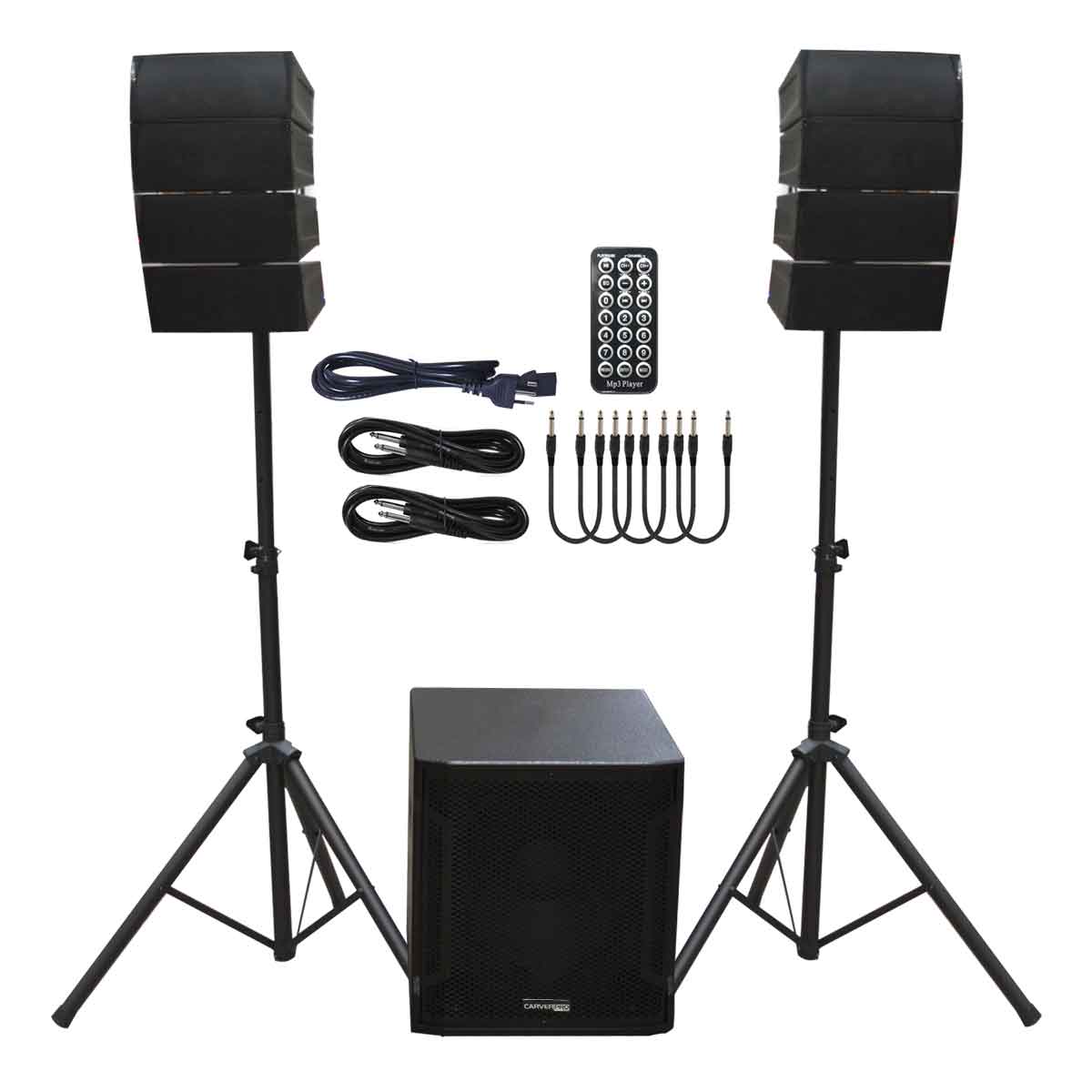 SIST. ARRAY SUB15+8 700W RMS 2000W MAX. C/ATRIL CARVER PRO C