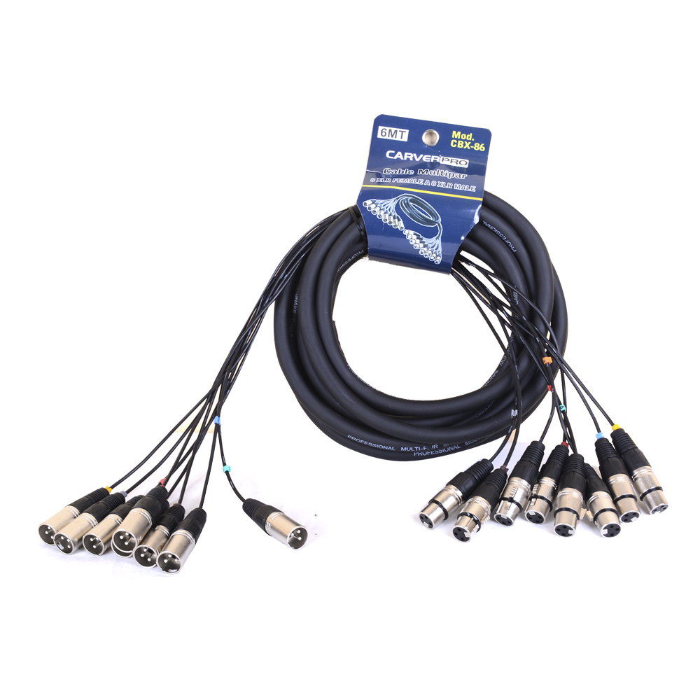 CABLE MULTIPAR EXT.REMOTA 8 XLR/HEM.CBX-86 6MT C.P