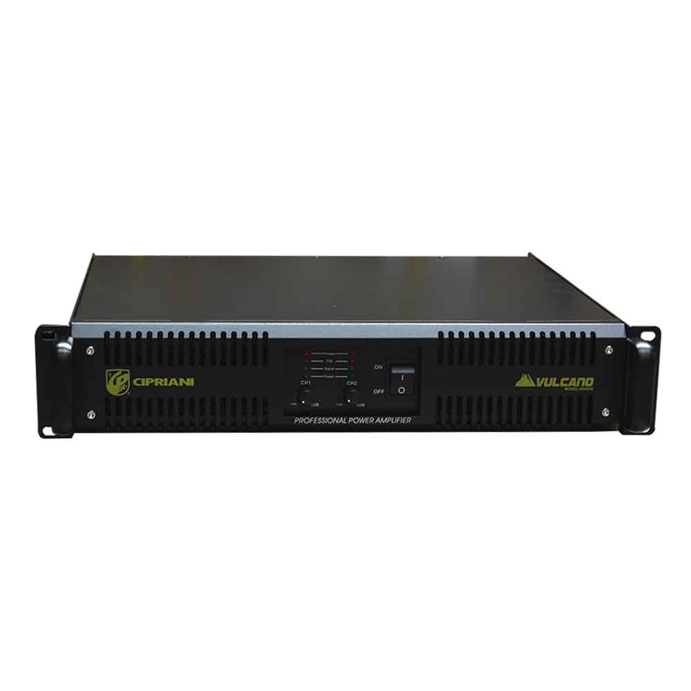 AMPLIFICADOR POWER STEREO H 2800w RMS CIPRIANI VULCANO 10000HQ