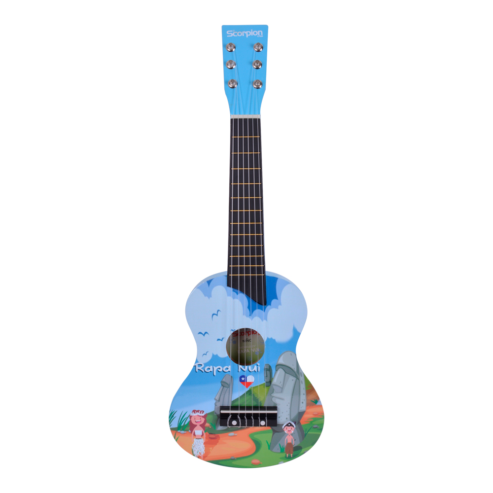 GUITARRA NIÑO 25PLS. MOD. RAPA NUI COLOR CELESTE   