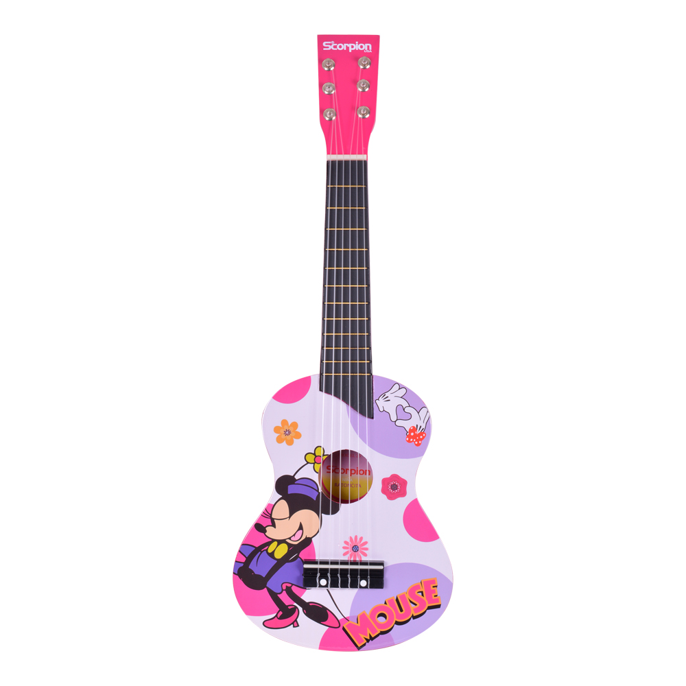 GUITARRA NIÑO 25PLS. MOD. RATONCITA COLOR FUCSIA