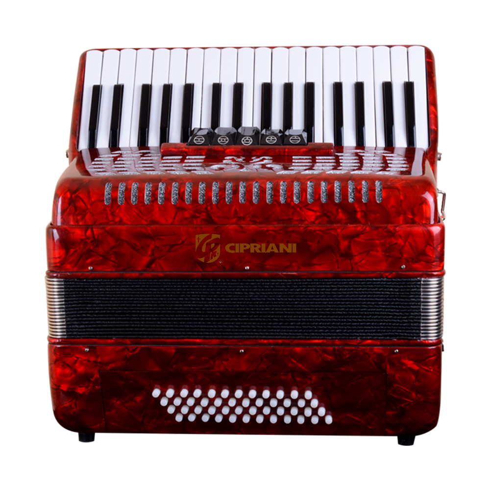 ACORDEON 48 BAJOS- 5REG. ROJA CPA-48-5RD CIPRIANI