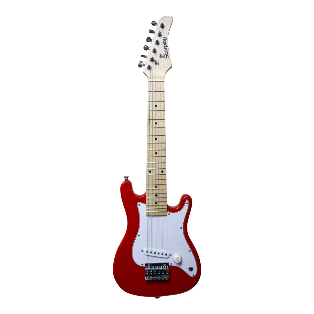 PACK DE GUITARRA NIÑO COLOR ROJO SCORPION
