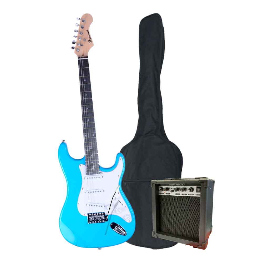 PACK GUITARRA ELEC. HGP-630 COLOR AZUL HONDO          