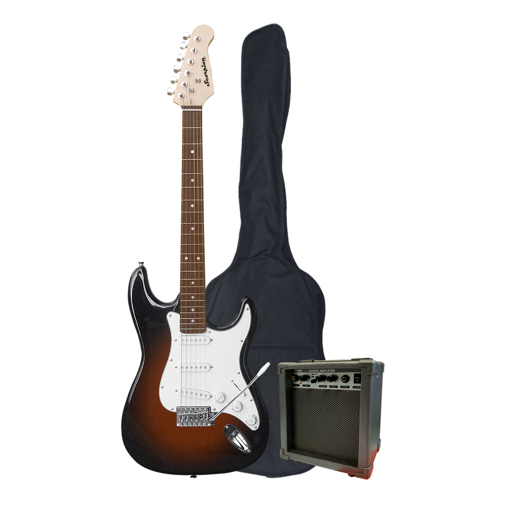 PACK GUITARRA ELEC.PAC-10SB/SUNBURST SCORPION         