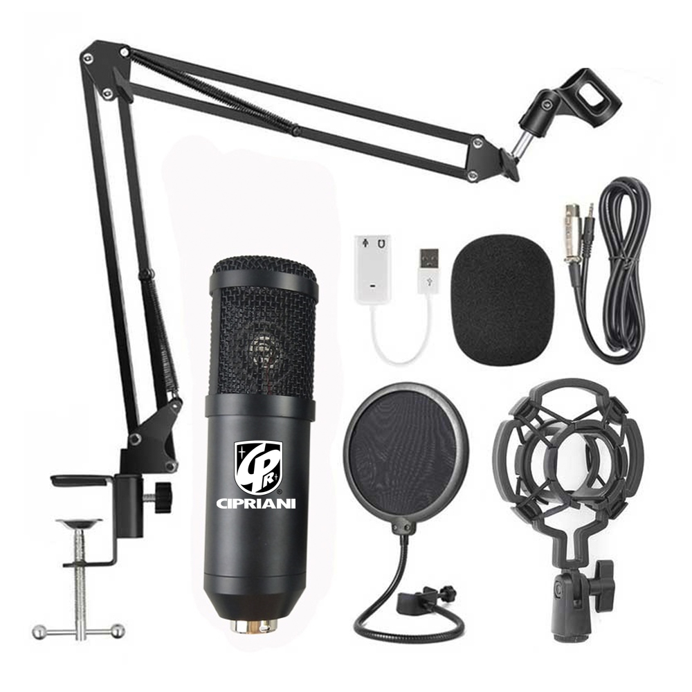 KIT STREAMING MIC/ATRIL/FILTRO/ACC BM-800K BLACK  