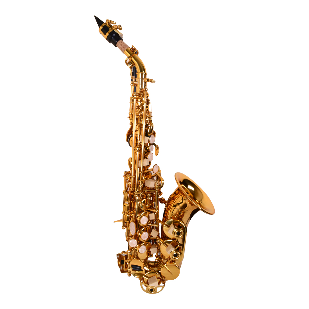 SAXO SOPRANO CURVO MODELO BB SS-40 ETINGER                  