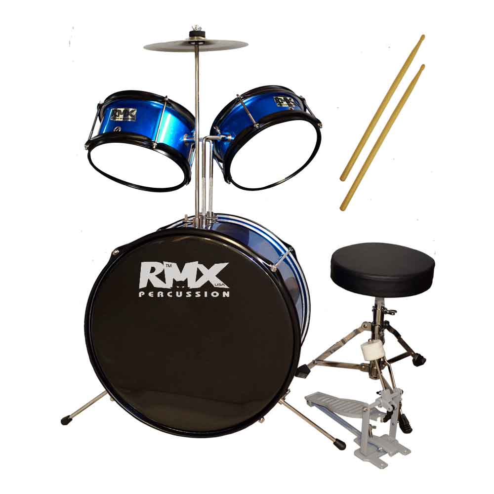 BATERIA NIÑO 3PCS.AZUL RAD-2/BL RMX                   