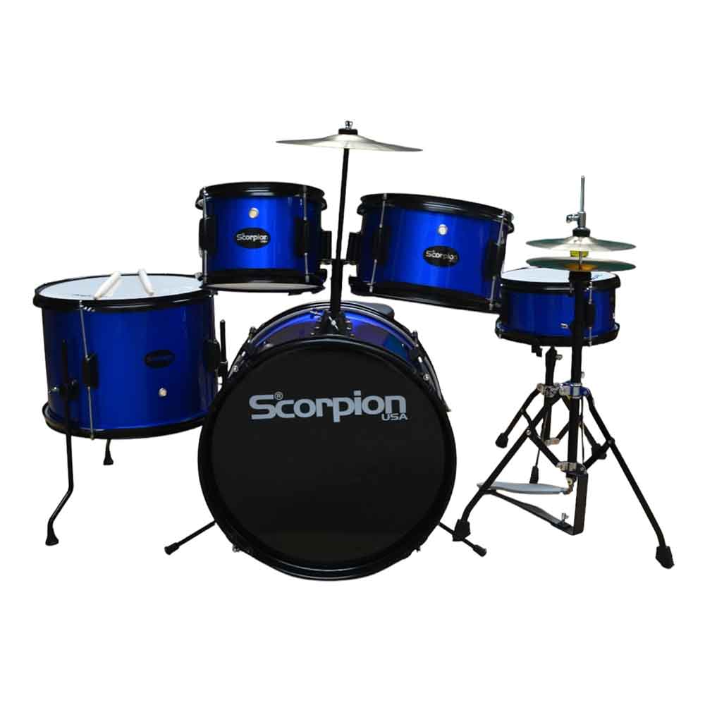 BAT.JUNIOR 5PCS.PL+PISO(AZUL)SCB-5A SCORPION      