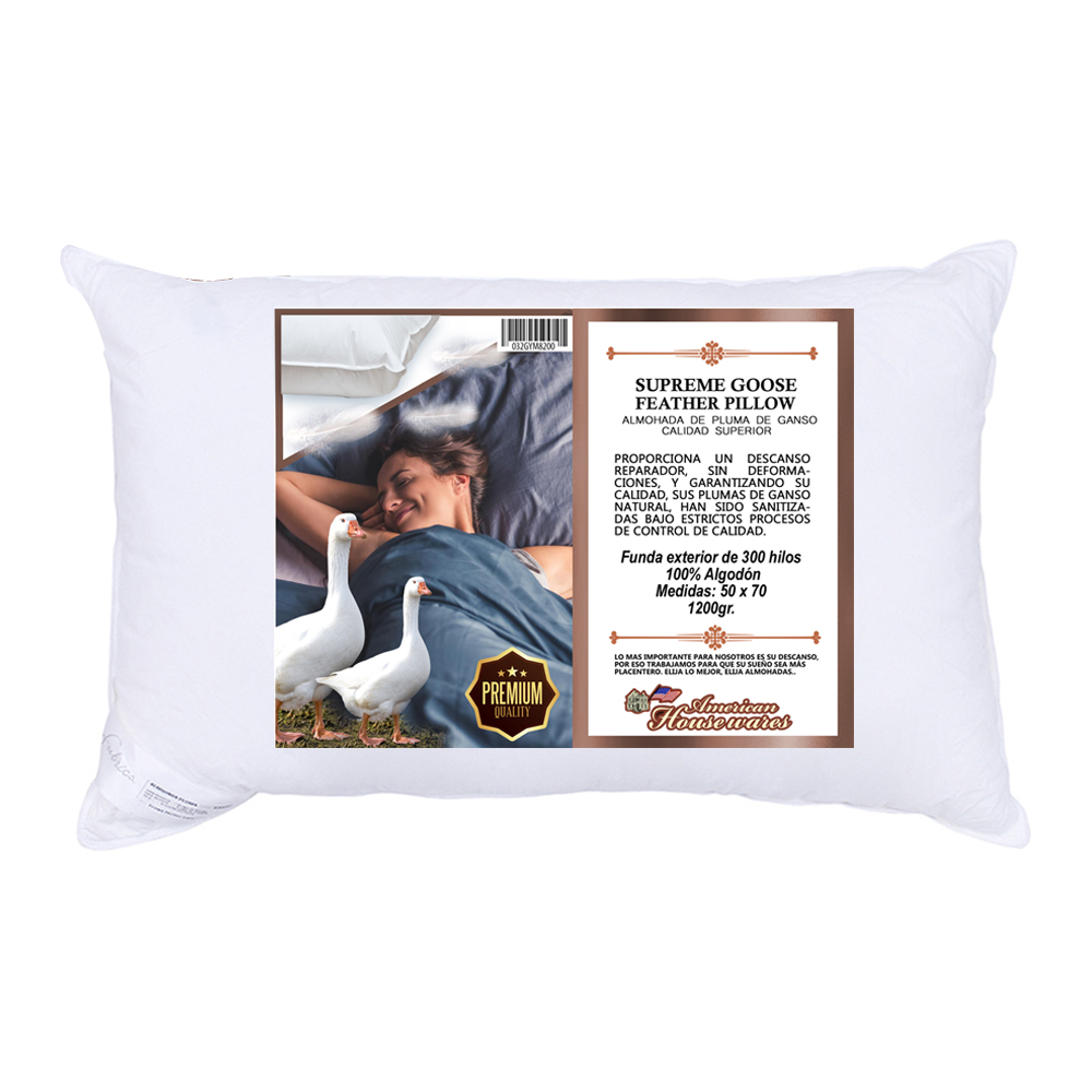 Almohada Pluma Natural King